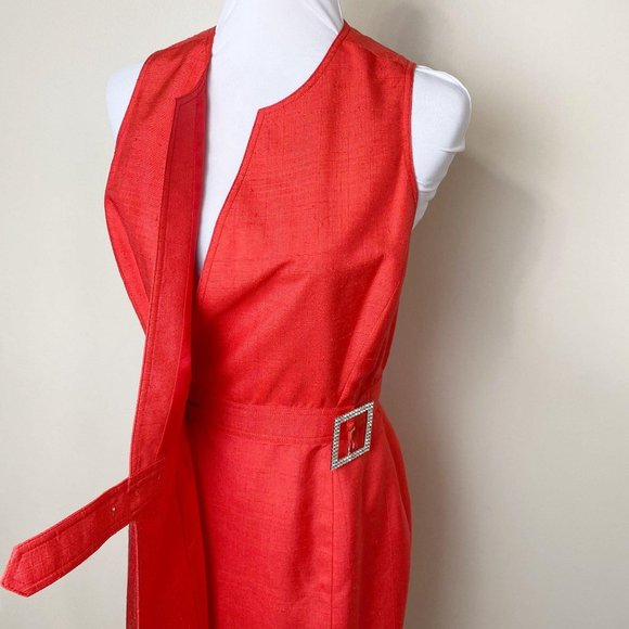 Vintage Isaac Mizrahi 100% Silk Red Wrap D… - Picture 7 of 15